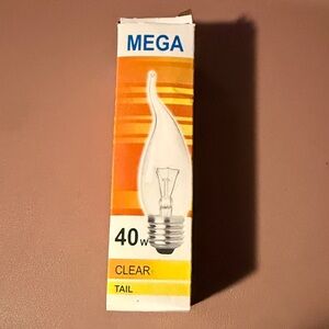 MEGA Clear Light Bulb 40W 2 PAK